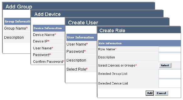 Easy configuration using Web Interface