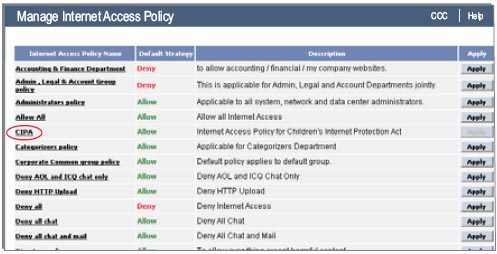 Policy Enforcement for Compliance